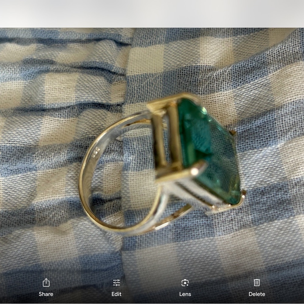 EUCGorgeous aquamarine ring - Picture 3 of 6